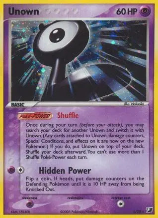 Unown (L) (L/28) [EX: Unseen Forces] Pokémon