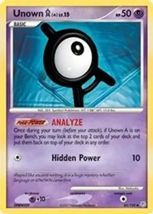 Unown A (65/130) [Diamond & Pearl: Base Set] Pokémon