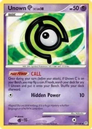 Unown C (67/130) [Diamond & Pearl: Base Set] Pokémon