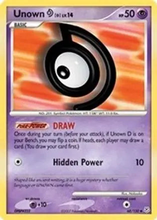 Unown D (68/130) [Diamond & Pearl: Base Set] Pokémon
