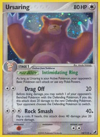 Ursaring (18/115) [EX: Unseen Forces] Pokémon