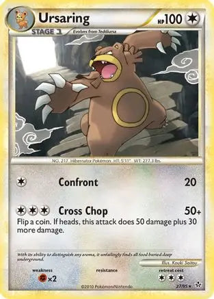 Ursaring (27/95) [HeartGold & SoulSilver: Unleashed] Pokémon