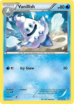Vanillish (36/135) [Black & White: Plasma Storm] Pokémon