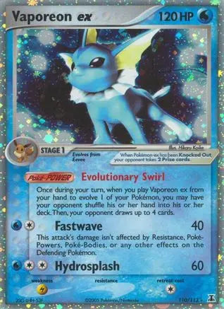 Vaporeon ex (110/113) [EX: Delta Species] Pokémon