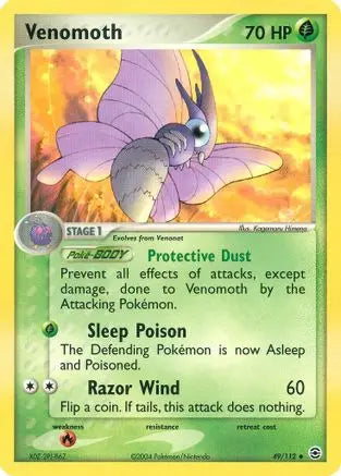 Venomoth (49/112) [EX: FireRed & LeafGreen] Pokémon