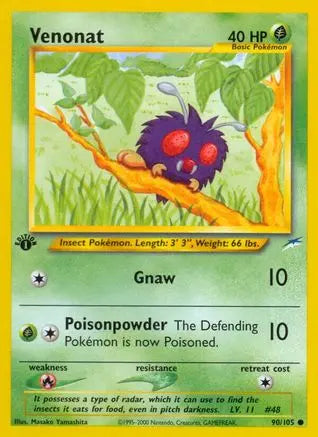 Venonat (90/105) [Neo Destiny 1st Edition] Pokémon