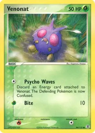 Venonat (84/112) [EX: FireRed & LeafGreen] Pokémon