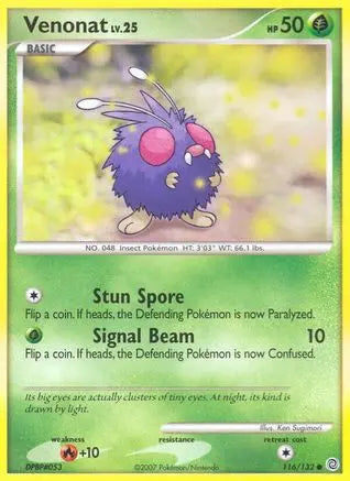 Venonat (116/132) [Diamond & Pearl: Secret Wonders] Pokémon