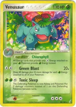 Venusaur (28/100) (Stamped) [EX: Crystal Guardians] Pokémon