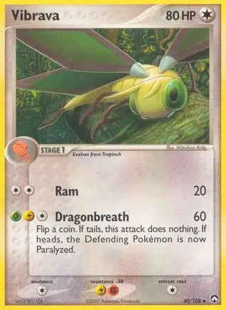 Vibrava (40/108) [EX: Power Keepers] Pokémon