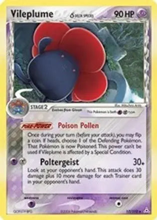 Vileplume (17/110) (Delta Species) [EX: Holon Phantoms] Pokémon