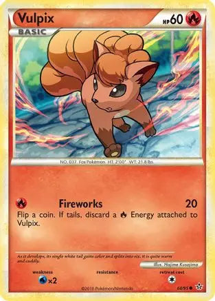 Vulpix (68/95) [HeartGold & SoulSilver: Unleashed] Pokémon