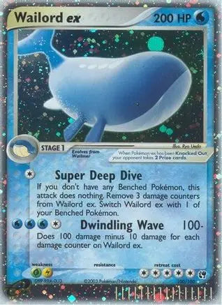 Wailord ex (100/100) [EX: Sandstorm] Pokémon
