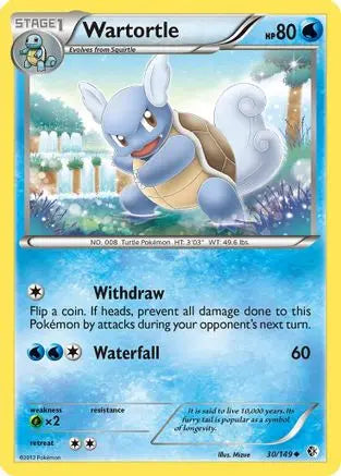 Wartortle (30/149) [Black & White: Boundaries Crossed] Pokémon