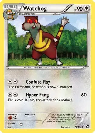 Watchog (79/114) [Black & White: Base Set] Pokémon