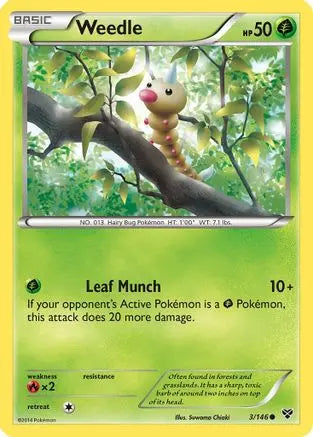 Weedle (3/146) [XY: Base Set] Pokémon