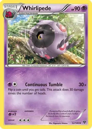 Whirlipede (52/146) [XY: Base Set] Pokémon