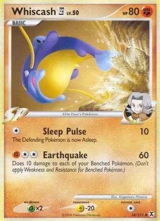 Whiscash (54/111) [Platinum: Rising Rivals] Pokémon