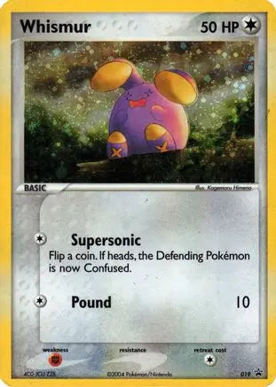 Whismur (019) (Cosmo Holo) [Nintendo: Black Star Promos] Pokémon
