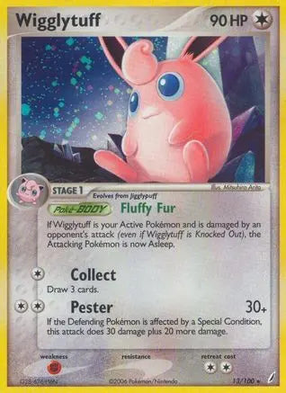 Wigglytuff (13/100) (Stamped) [EX: Crystal Guardians] Pokémon