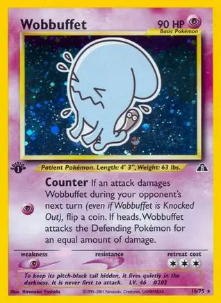 Wobbuffet (16/75) [Neo Discovery Unlimited] Pokémon