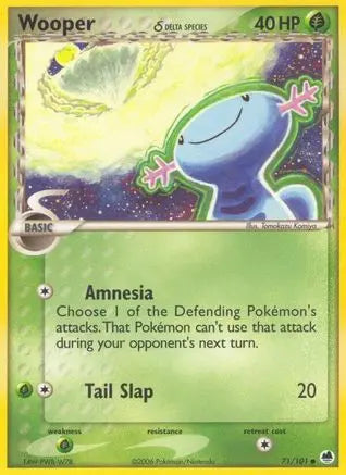 Wooper (71/101) (Delta Species) [EX: Dragon Frontiers] Pokémon
