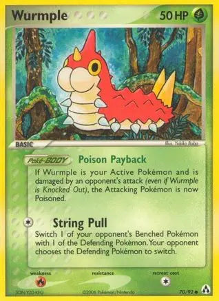 Wurmple (70/92) (Stamped) [EX: Legend Maker] Pokémon