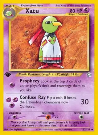 Xatu (52/111) [Neo Genesis 1st Edition] Pokémon