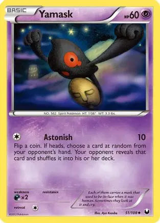 Yamask (51/108) [Black & White: Dark Explorers] Pokémon
