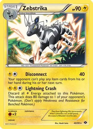 Zebstrika (48/99) [Black & White: Next Destinies] Pokémon