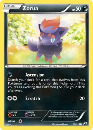 Zorua (89/113) [Black & White: Legendary Treasures] Pokémon