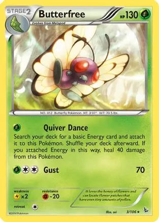 Butterfree (3/106) [XY: Flashfire] Pokémon
