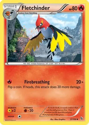 Fletchinder (17/106) [XY: Flashfire] Pokémon