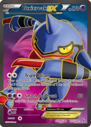 Toxicroak EX (102/106) [XY: Flashfire] Pokémon