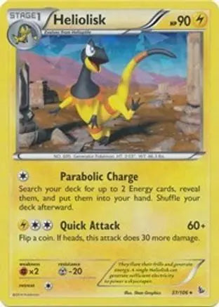Heliolisk (37/106) (Theme Deck Exclusive) [XY: Flashfire] Pokémon