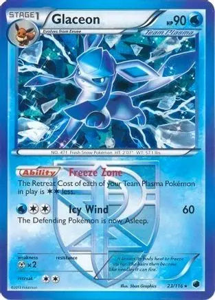 Glaceon (23/116) (Theme Deck Exclusive) [Black & White: Plasma Freeze] Pokémon