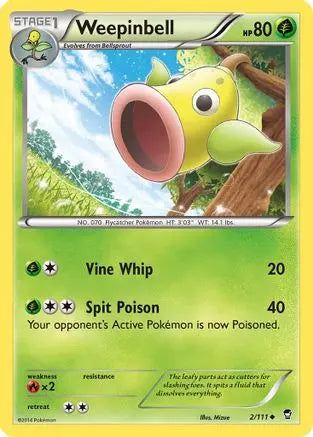 Weepinbell (2/111) [XY: Furious Fists] Pokémon