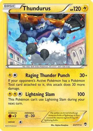 Thundurus (33/111) [XY: Furious Fists] Pokémon