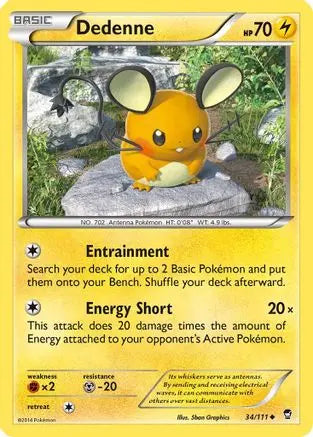 Dedenne (34/111) [XY: Furious Fists] Pokémon