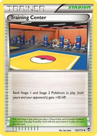Training Center (102/111) [XY: Furious Fists] Pokémon
