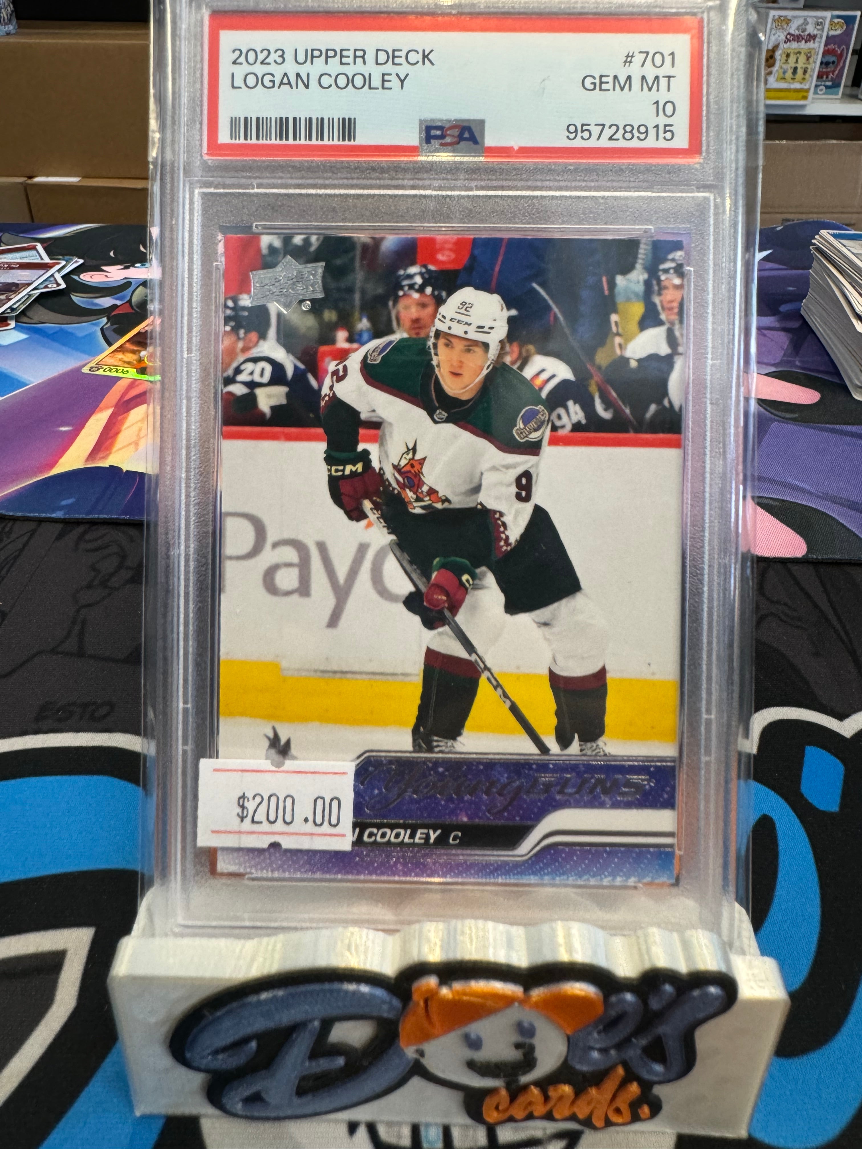 2023-24 Upper Deck Extended Series - Young Guns #701 Logan Cooley PSA 10 - Doe's Cards