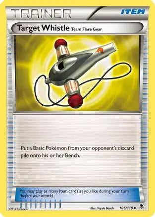 Target Whistle Team Flare Gear (106/119) [XY: Phantom Forces] Pokémon