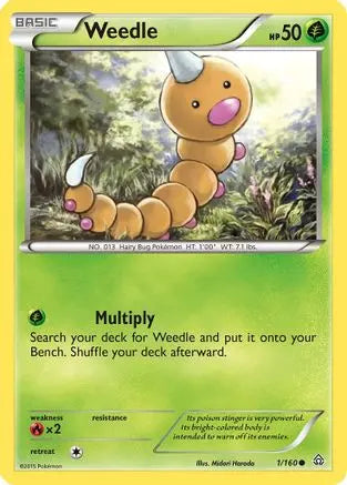 Weedle (1/160) [XY: Primal Clash] Pokémon