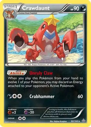 Crawdaunt (92/160) [XY: Primal Clash] Pokémon