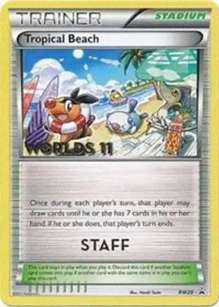 Tropical Beach (BW28) (Staff) [Black & White: Black Star Promos] Pokémon