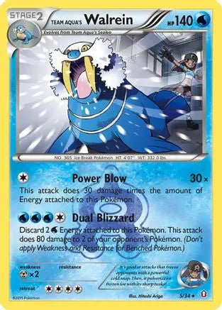 Team Aqua's Walrein (5/34) [XY: Double Crisis] Pokémon