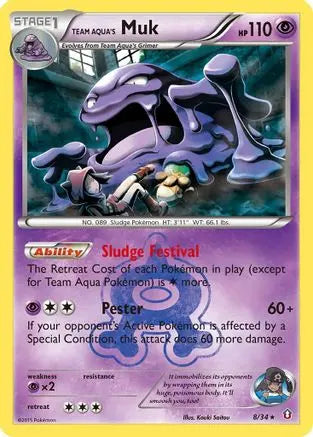 Team Aqua's Muk (8/34) [XY: Double Crisis] Pokémon
