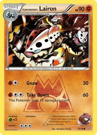 Team Magma's Lairon (13/34) [XY: Double Crisis] Pokémon