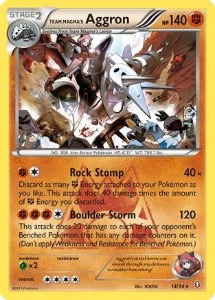 Team Magma's Aggron (14/34) [XY: Double Crisis] Pokémon