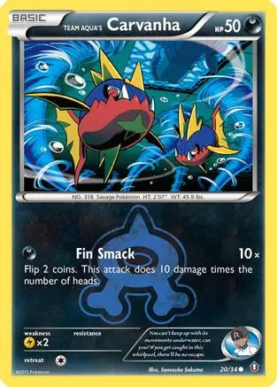 Team Aqua's Carvanha (20/34) [XY: Double Crisis] Pokémon